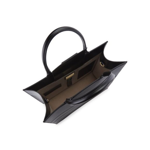 VALENTINO BY MARIO VALENTINO Olivia Leather Satchel Bag Black NEW Rtl $1095 - Picture 4 of 12